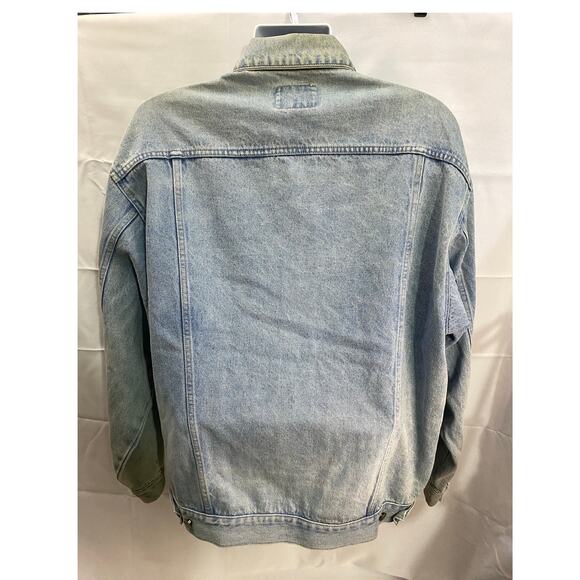 Vintage Pepsi Trucker Jacket Mens XL Light Wash Blue Denim Button 90s Y2K - Picture 2 of 11